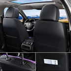 FLORICH Leather Seat Covers for Car Waterproof Front Seat Covers 2 Pack Purple Car Seat Cover Universal Driver Seat Protector