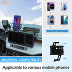 Aunginsy Dashboard Phone Holder Compatible with Ford Maverick 2022 2023 2024, Car 8-inch Navigation Screen Upper Panel Fixed Clip with Mobile Phone Stand/Walkie Talkie Bracket/Radio Mount Accessories
