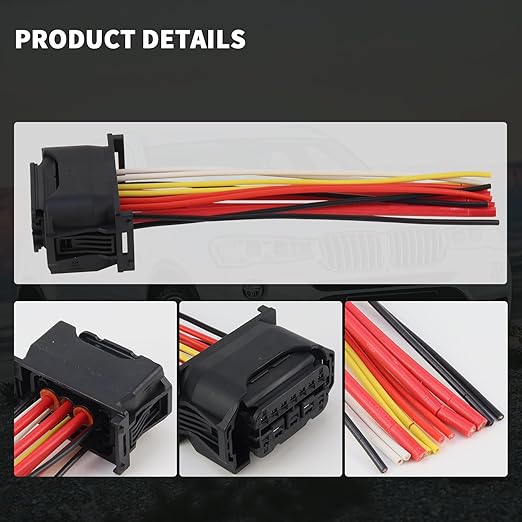 MUNIK 2PCS Headlight Cable Repair Kit Headlight Plug for BMW 5 6 7 Series 528i 535i 640i 650i 730i 740i Replace# 6925638DX 61