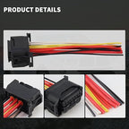 MUNIK 2PCS Headlight Cable Repair Kit Headlight Plug for BMW 5 6 7 Series 528i 535i 640i 650i 730i 740i Replace# 6925638DX 61