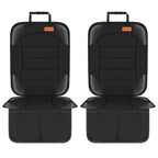 Siivton Car Seat Protector for Child Seat Cushion for Leather and Fabric Seats, 2 Mesh Pockets, Non-Slip Backing, Carseat Pro