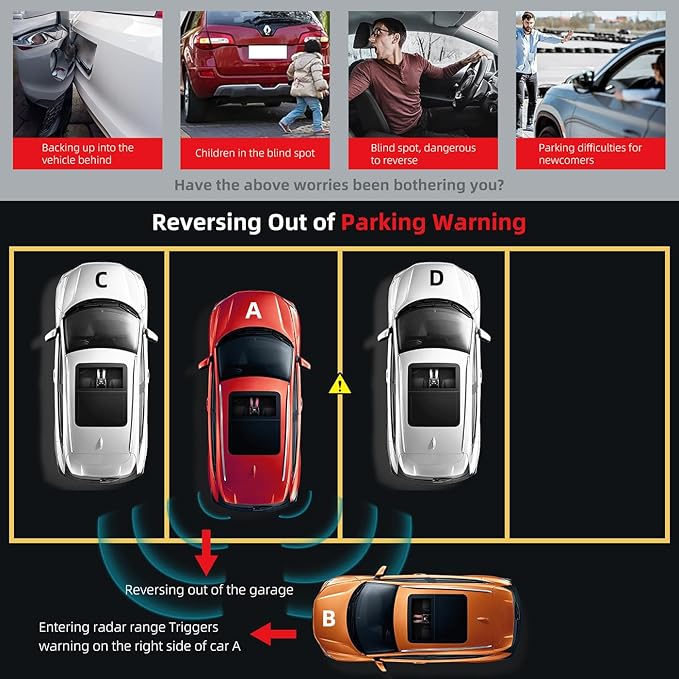4pcs PDC Bumper Parking Aid Assist Sensors Backup Reverse Radar - Compatible with Nissan Altima Armada Pathfinder Maxima Tita