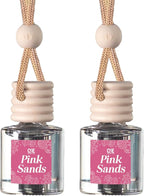 C&E Craft Co Hanging Car Air Freshener Diffuser 2 Pack, Long Lasting Fragrance Oil Car Freshener, Glass Bottle Auto Air Fresh