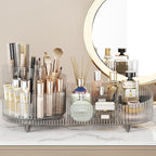 Booklov Roating Makeup Organizer for Vanity, Large Capacity Cosmetic Display Case, Clear Acrylic Countertop Beauty Storage Ho