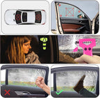 2 Pack Car Safety Hammer, 3-in-1 Emergency Escape Tool Window Breaker and Seat Belt Cutter with Light Reflective Tape for Fam