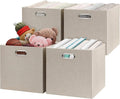 Posprica Storage Cube Basket Bins,13×13 Foldable Storage Boxes for Closet Organizer Shelf Cabinet Bookcase,Thick Fabric Drawe