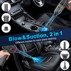 KMM Handheld Car Vacuum Cleaner, 4 in 1 Vacuum Cleaner 16000Pa Air Duster, 3-Speed Adjustable 120W High Power Vacuum Cleaner 