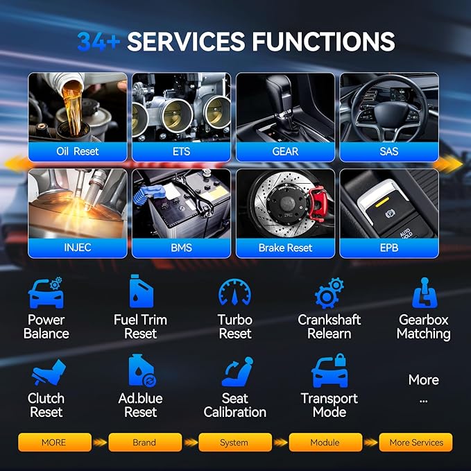 MUCAR 892BT AI-Assisted Bidirectional Scan Tool, Full System OBD2 Scanner, Bi-Directional OBD2 Scanner Diagnostic Tool,ECU