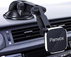 Magnetic Phone Car Mount, Universal Dashboard Windshield Car Phone Mount Holder with Upgraded 3.2" Suction Cup,8 Strong Magnets Compatible with iPhone 11 Pro X XS Max XR Galaxy Note10 S10 (B)