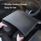 2024 Upgraded for Tesla Model Y/3 Accessories [Dual Folding,More Convenient] Car Tray Table for Eating，Working,Camping,Food Laptop Desk for Front and Rear Seats, Driver and Passenger
