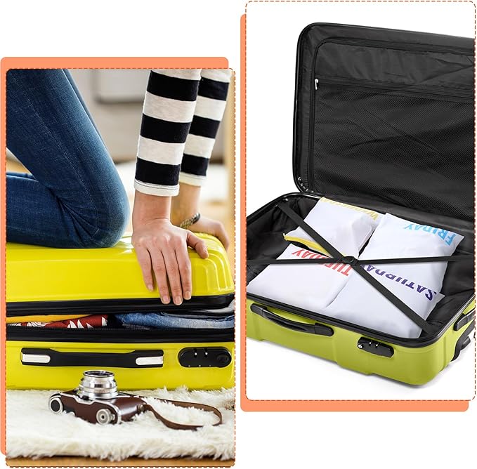 Oudain 7 Pcs Packing Cubes for Kids and Baby Travel Organizer Pouches for Suitcases and Luggage Travel Accessories for Boys a