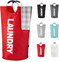 Caroeas 90L Laundry Basket (13 Colors), Waterproof Laundry Hamper, Laundry Bag with Padded Handles, Clothes Hamper Stands Up 
