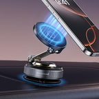 Magnetic Phone Holder for Car 2026 Heavy Duty Model 360° Adjustable Vacuum Suction Car Magsafe Phone Mount Cell Phone Holders for Your Car for iPhone 16 Pro Max 15 14 13 12 Plus (Metal Stand Rotor)