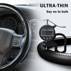 Steering Wheel Cover for Ram 1500, Car Steering Wheel Cover for Dodge Ram 1500 (2012-2018) 1500 Classic(2019-2023) 2500(2012-2018) 3500(2012-2018) 5500(2012-2018), Matte Black