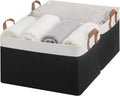StorageWorks Storage Bins, Fabric Storage Bins for Shelves, Extra Large Storage Baskets with Metal Frame, Closet Baskets and 