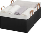 StorageWorks Storage Bins, Fabric Storage Bins for Shelves, Extra Large Storage Baskets with Metal Frame, Closet Baskets and 