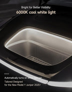 TPARTS Frunk LED Light Strip for Tesla Model Y Juniper 2025, Flexible Silicone Waterproof Interior Lighting Bar, Tool-Free Installation Front Trunk Accessories Ambient Lights (Cool White Light)