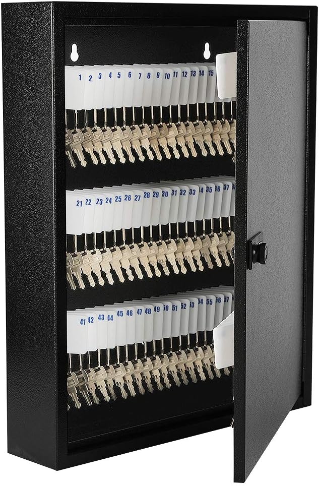 KYODOLED 100Keys Key Cabinet Organizer, Key Lock Box Wall Mount with Code, Large Keys Storage Combination Lock Box for Home, 