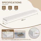 Dreamland 55 Inches Floating Shelves for Wall, 8" Deep Long Floating Shelves Set of 1, Large Display & Storage Shelf, Wall Sh