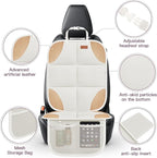 SMART ELF Car Seat Protector, 2Pack Seat Protector Protect Child Seats with Thickest Padding and Non-Slip Backing Mesh Pocket
