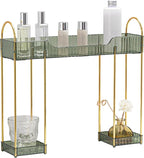 YCIA&DONE Bathroom Countertop Organizer Over The Faucet, Narrow Counter Organizers Above Sink, Table Mounted Faucet Sink Shel