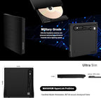 External CD/DVD +/-RW Drive for Laptop, USB 3.0 & USB-C Portable CD DVD Writer Burner Reader, Ultra-Slim External DVD Drive Compatible with PC, MacBook Pro/Air, Windows 11/10/8/7, Linux(Black)