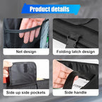 Car Trunk Organizer, Waterproof 600D Oxford Cloth Backseat Car Organizer, Large-capacity Collapsible Multi Compartment