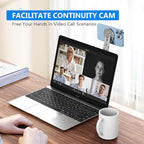 Magnetic Phone Holder for Laptop, MagSafe Laptop Phone Mount for iPhone 17/16/15/14/13/12 & All Phones, 180°Adjustable Magnetic Phone Holder for Tesla Monitor (Gray)
