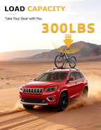 Tuyoung 300lbs Roof Rack Cross Bars Compatible with Jeep Cherokee 2014-2023, Lockable Heavy Duty Aluminum Anti-Theft Metal Lock Roof Rails Crossbars Rooftop Cargo Bars Luggage Racks