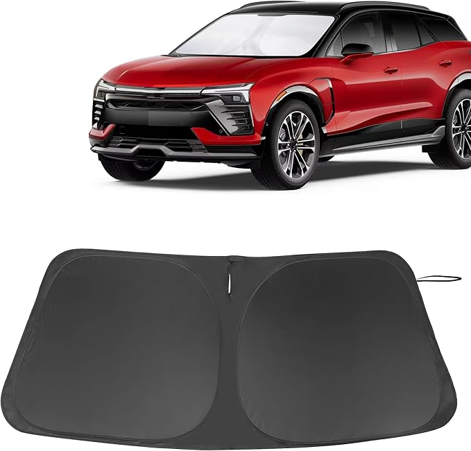 Front Windshield Sun Shade Foldable Window Windshield Visor Custom Fit for Che-vrolet Blazer EV 2024-2026 Block UV Rays Car Accessories Heat Sun Shield Keep Car Cooler
