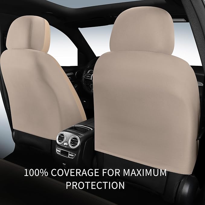 Car Seat Covers, Quilting Leather Seat Covers Full Set, Waterproof Faux Leather Automotive Seat Covers for Cars, Universal Ca