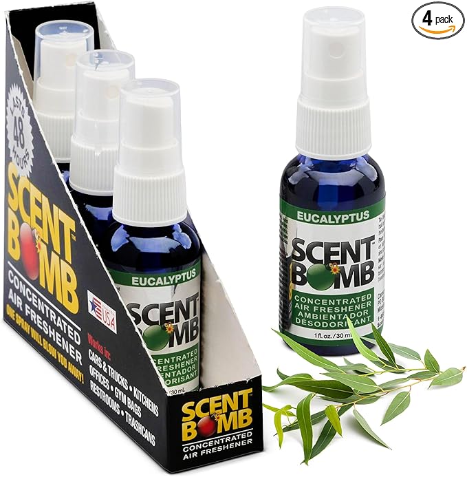 Scent Bomb Air Freshener Spray, Long-Lasting Odor Eliminator - Effective Deodorizer for Home & Car, Fresh Room Spray for Kitc