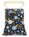 Car Trash Can, Durable Hanging Car Trash Garbage Bag, Cute Automotive Garbage Cans Organizer, Cute Blue Floral