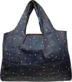 allydrew Large Foldable Tote Nylon Reusable Grocery Bags, 5 Pack