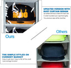 VAESIDA Hat Rack - 10 Shelf Upgraded Version Hat Organizer for Closet with Dust Shield & Side Mesh Storage Pockets - Hat Hold