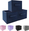 EBIGIC Storage bins collapsible storage bins,cube storage organizer （Pack of 3） 10.5 * 10.5 * 11inch，For home and office Coll