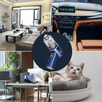 VIMALIFE 10000Pa Cordless Car Vacuum Cleaner & Air Duster, Powerful Handheld Auto Vacuum, 42000RPM Motor, LED Light, Type-C