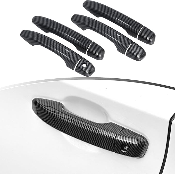 YINGTUU for Honda Accord 10th Gen 2018 2019 2020 2021 2022 Accessories Stickers Door Handle Cover Decals Carbon Fiber Pattern