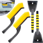 2 PCS 25.5" Car Snow Brush and Detachable Ice Scraper, Snow Shovel for Car Window, with Foam Grip and 45° angle Brush Head, Snow Shovel for Car Window, Winter Accessories for Cars, Trucks, SUVs