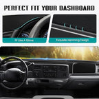 FIILINES Dash Cover for 1999-2004 Ford F-250 F250 F-350 F350 F-450 F450, Dashboard Mat Accessories Dash Cover Sunshade Nonsli