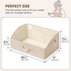 GRANNY SAYS Purse Organizer for Closet, Trapezoid Storage Bins, Closet Organizers and Storage, Decorative Storage Baskets for