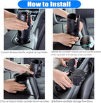 Multifunctional 2 in 1 Cup Holder Expander for car，DualCup Holder Extender with Adjustable Base,Fits Yeti, Hydro Flask, Nalgene, Large 10/40 oz. Bottles & Big Drinks,Travel Cup