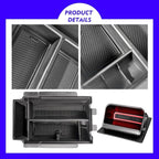 2Pack 2025 Crosstrek Center Console Organizer & Fuse Box Coin Container Storage Tray for 2024 2025 2026 Subaru Crosstrek Hybrid Armrest Storage Box Crosstrek 2025 Accessories Storage Box Double Layer