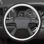 MEWANT Hand Stitched Steering Wheel Cover for Chevy Silverado 1500 2003-2006 9002 Athsuede Faux Leather Steering Wrap