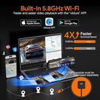 3 Channel Mirror Dash Camera for Cars, Triple Rear View Mirror with Front 4K/3K, Inside and Rear 1080P with WiFi, G-Sensor, N