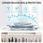 20 PCS Vacuum Seal Bags for Clothing with Electric Air Pump, Compression Space Saver, Vacuum Storage Bags for Luggage, Travel