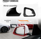 Compatible with Tesla Model Y 2020 2021 2022 2023 2024 Door Mirror Lower Holder Covers & Frame Set, Right Passenger Side (Black Cover + Frame Set, Model Y-R)