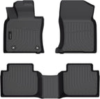 Auxko All Weather Floor Mats Fit for Toyota Camry AWD 2020-2024 TPE Rubber Liners Set Camry AWD Accessories All Season Guard Odorless Anti-Slip Floor Mats 2 Row
