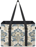 Reusable Grocery Bag, Foldable Large Shopping Tote Bag for Groceries Kitchen Picnic Car Trunk