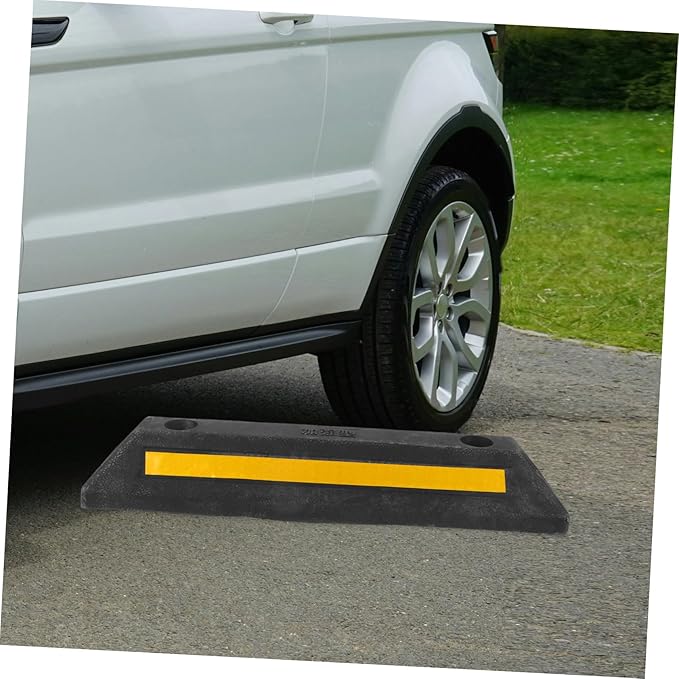 Gatuida Block for Garage Reflective Car Stopper for Schools Malls and Underground Parking Spaces Easy to Install Stable